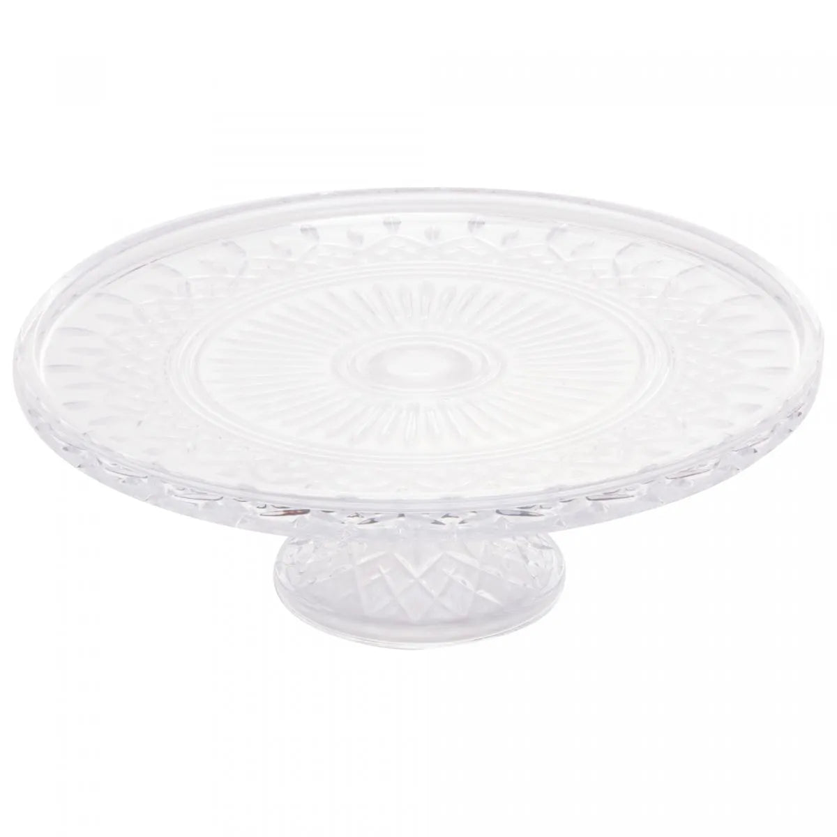 Prato para Bolo de Cristal com Pé Lys 32cm x 11cm - Wolff