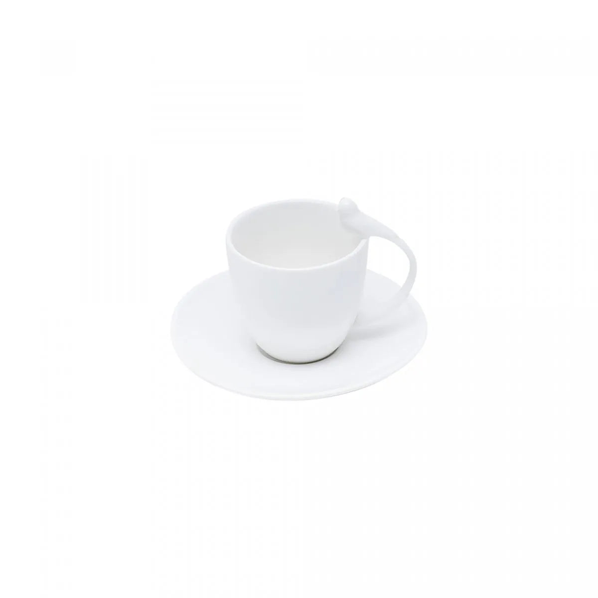 Conjunto 6 Xícaras de Café de Porcelana com Pires Birds 80ml - Wolff