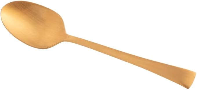 Colheres Wolff para Chá Berna de Aço Inox 6 Peças Dourado Fosco