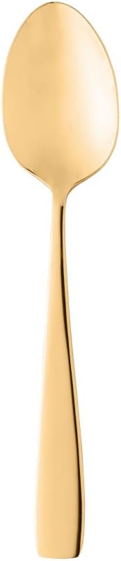 Colheres Wolff para Chá Berna de Aço Inox 6 Peças Dourado Fosco