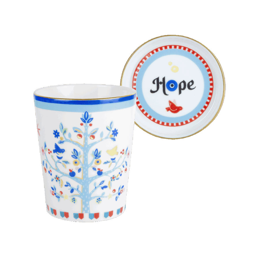 MAMMA MIA Copo c/ pires árvore da vida porcela