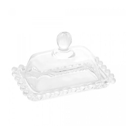 Manteigueira de Cristal Pearl 11cm x 7cm x 7cm - Wolff