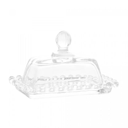 Manteigueira de Cristal Pearl 11cm x 7cm x 7cm - Wolff