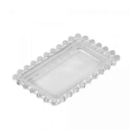 Manteigueira de Cristal Pearl 11cm x 7cm x 7cm - Wolff